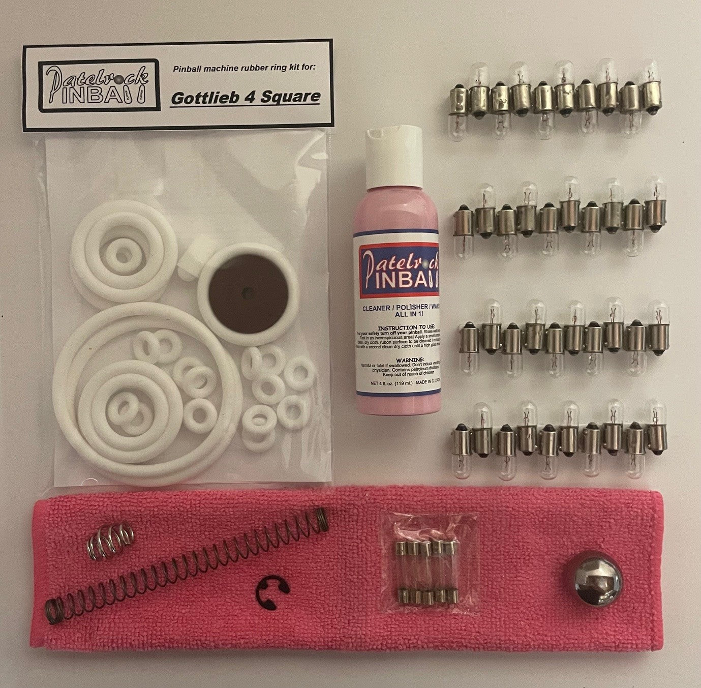 Gottlieb 4 Square Pinball Machine Maintenance Kit