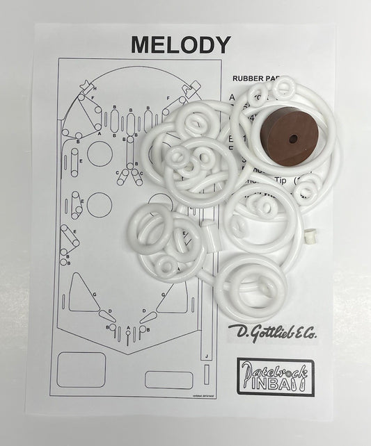 Gottlieb Melody Pinball Machine Rubber Ring Kit