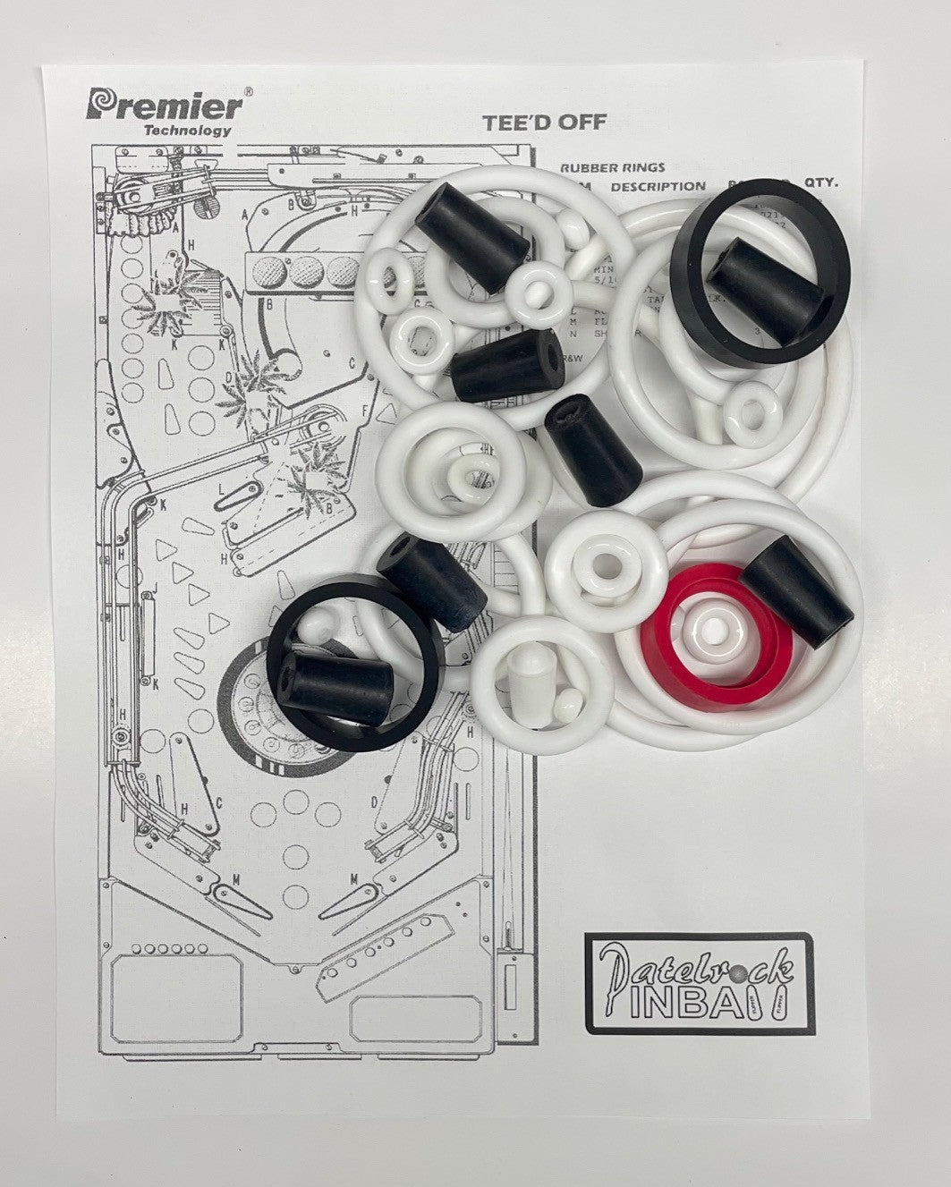 Gottlieb Tee'd Off Pinball Machine Maintenance Kit