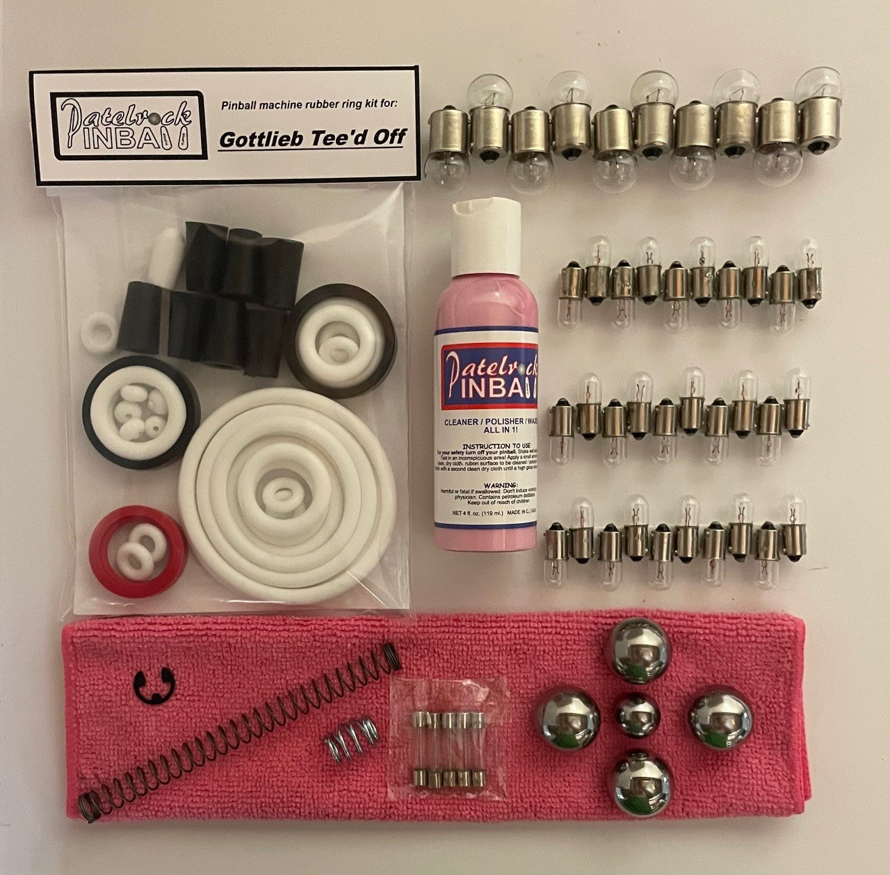 Gottlieb Tee'd Off Pinball Machine Maintenance Kit