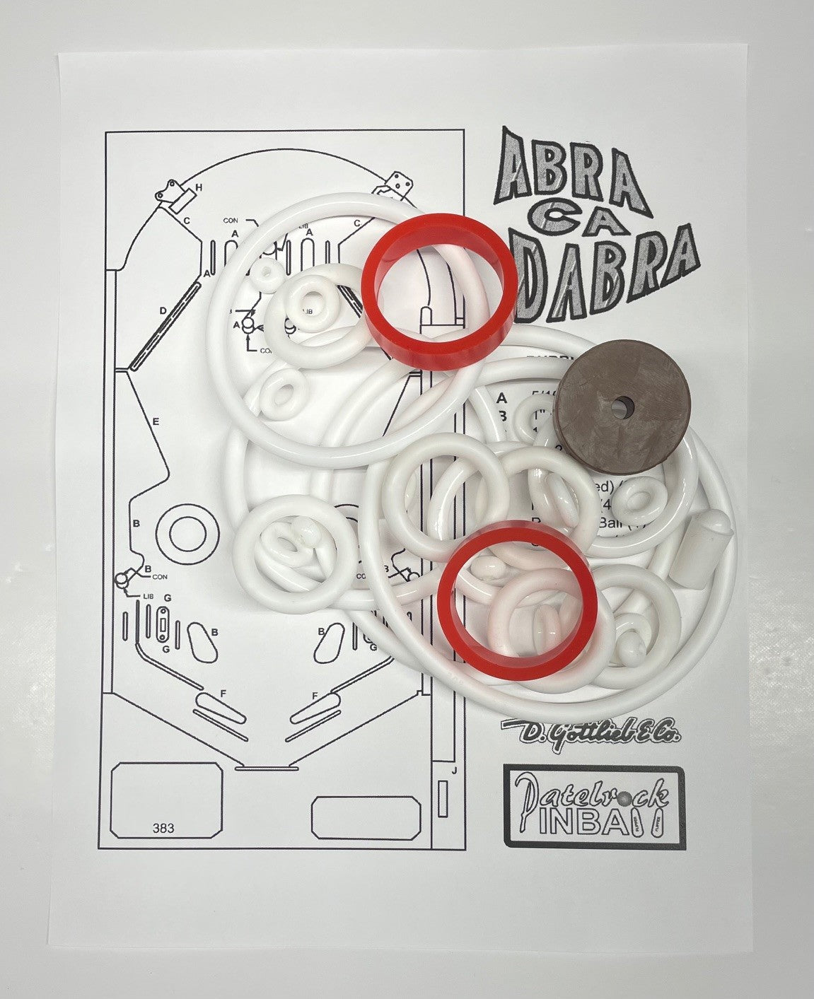 Gottlieb Abra Ca Dabra Pinball Machine Rubber Ring Kit