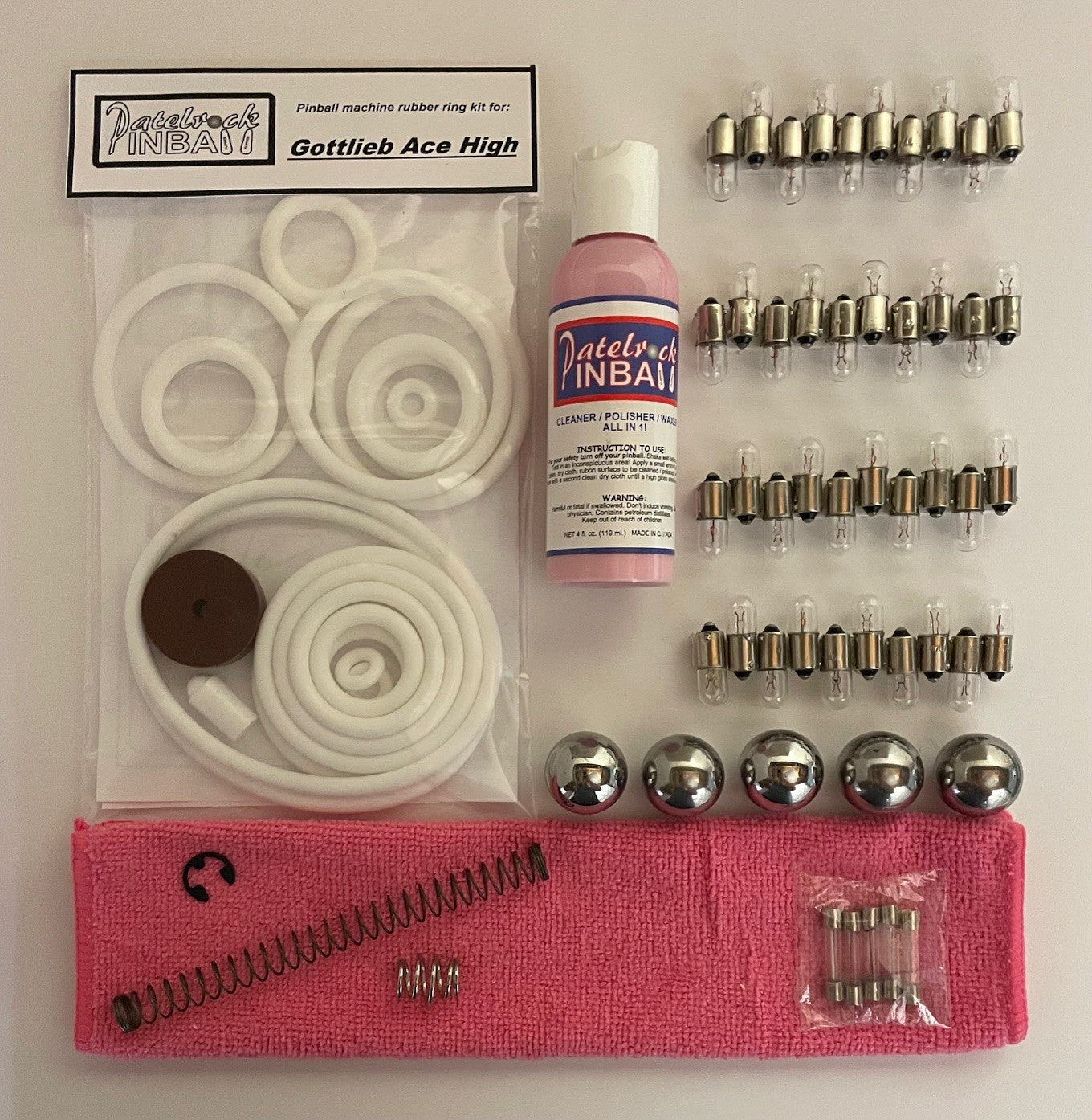 Gottlieb Ace High Pinball Machine Maintenance Kit