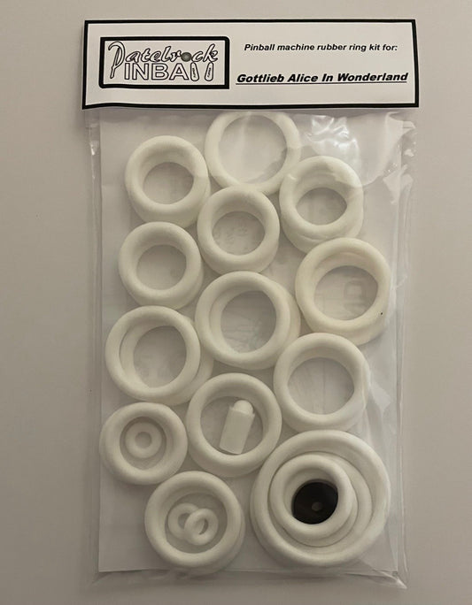Gottlieb Alice in Wonderland Pinball Machine Rubber Ring Kit