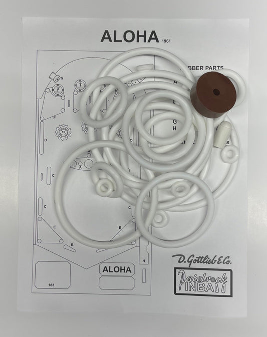 Gottlieb Aloha Pinball Machine Rubber Ring Kit