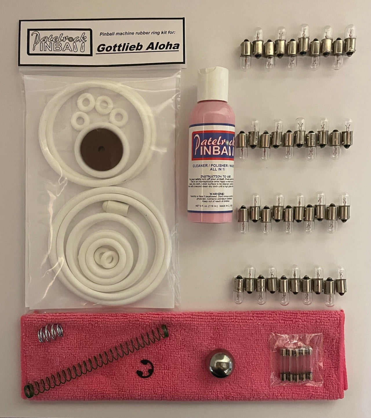 Gottlieb Aloha Pinball Machine Maintenance Kit