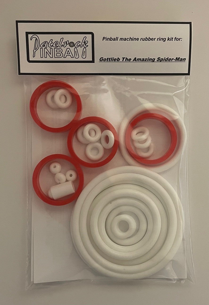 Gottlieb The Amazing Spider-Man Pinball Machine Rubber Ring Kit