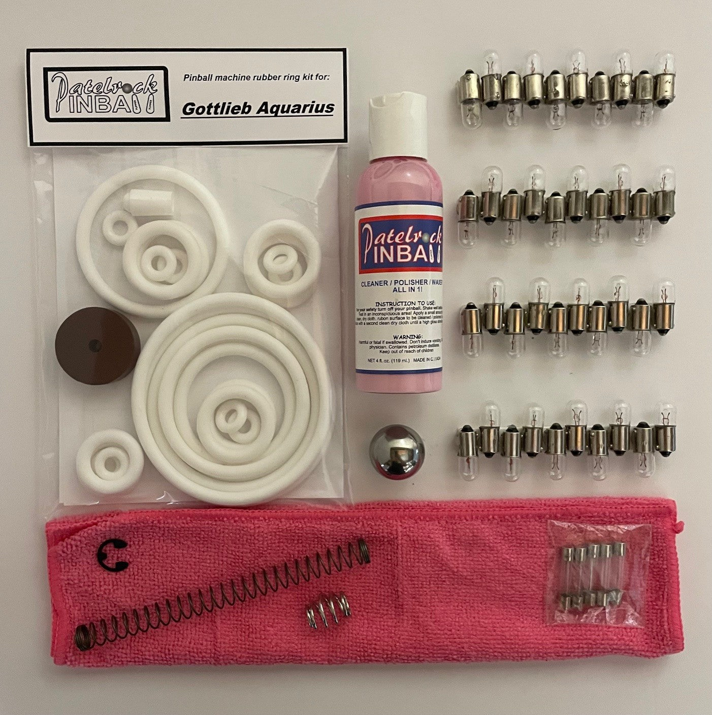 Gottlieb Aquarius Pinball Machine Maintenance Kit