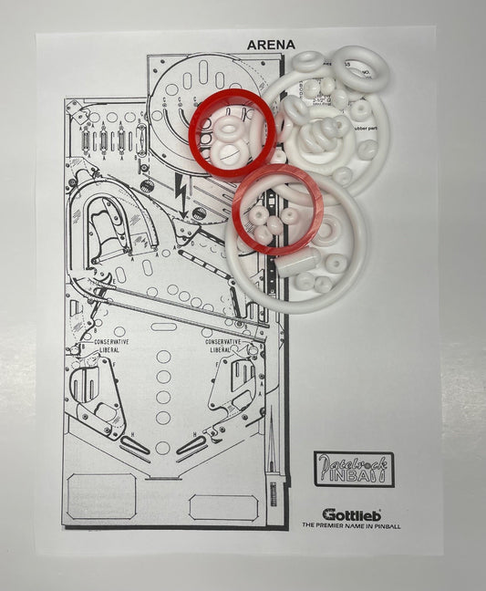 Gottlieb Arena Pinball Machine Rubber Ring Kit
