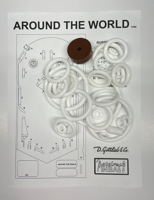 Gottlieb Around the World Pinball Machine Rubber Ring Kit