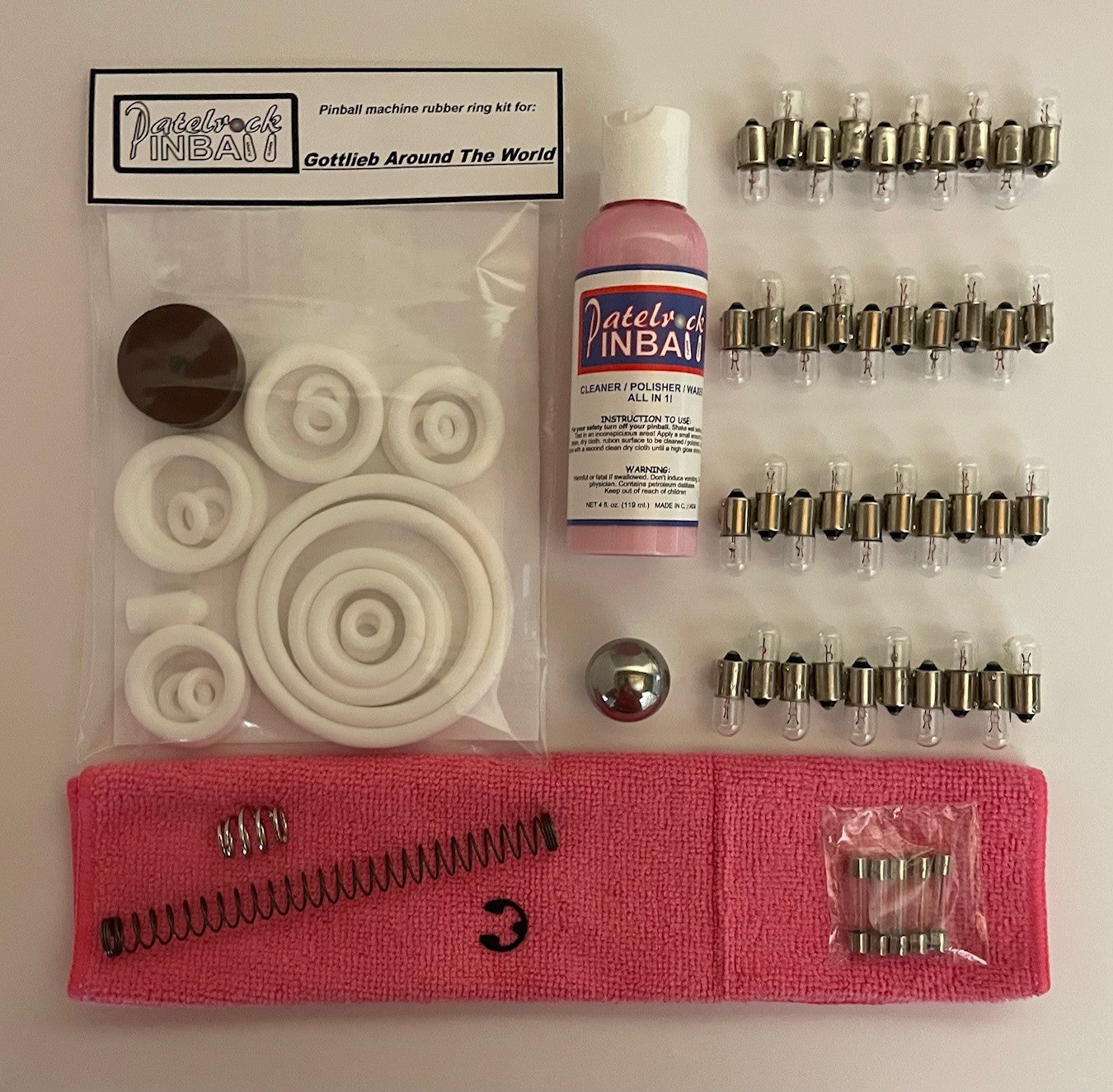 Gottlieb Around the World Pinball Machine Maintenance Kit
