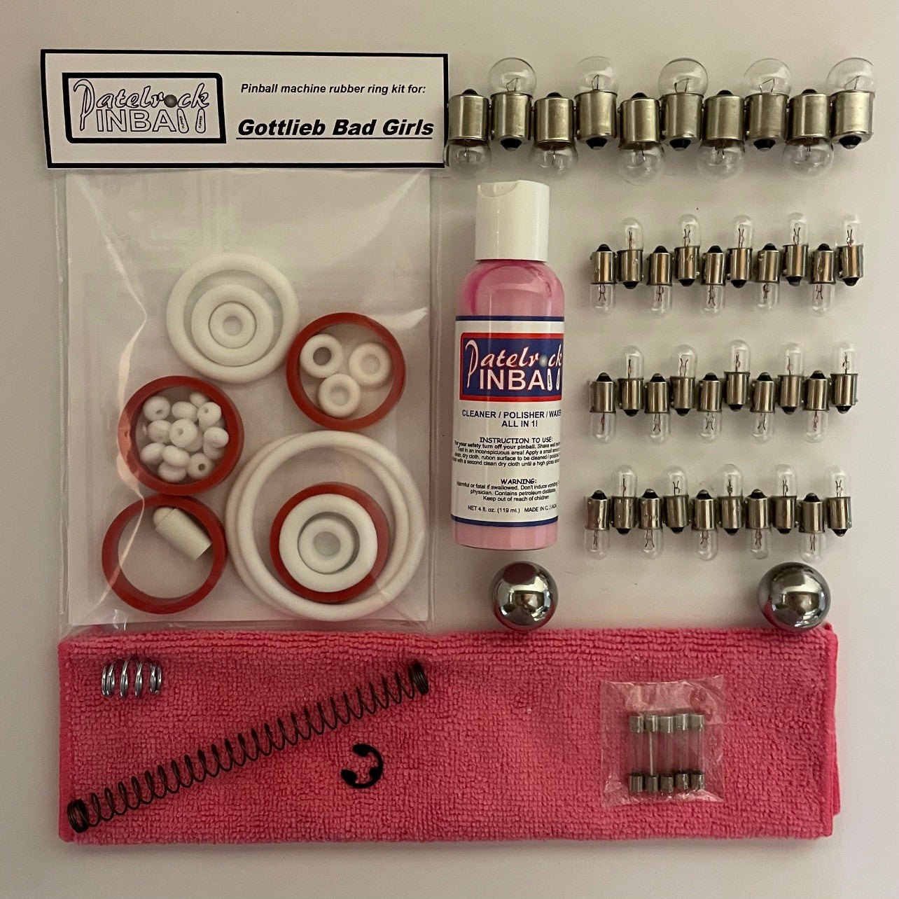 Gottlieb Bad Girls Pinball Machine Maintenance Kit