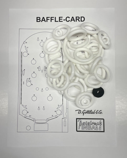 Gottlieb Baffle-Card Pinball Machine Rubber Ring Kit