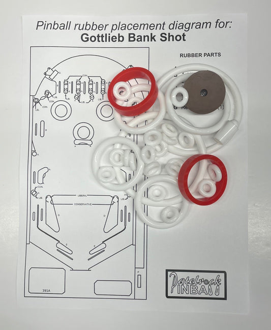 Gottlieb Bank Shot Pinball Machine Maintenance Kit