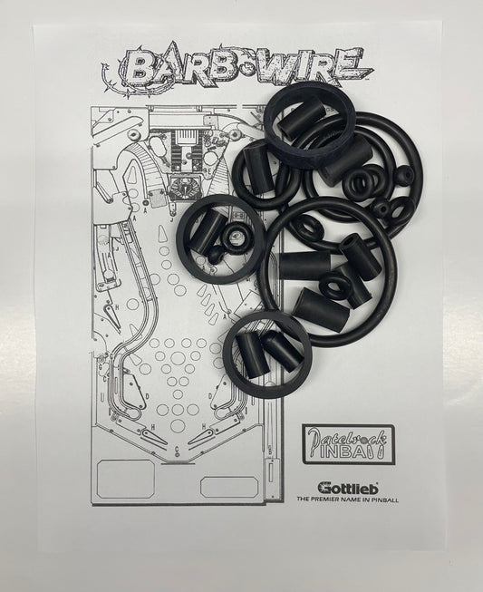 Gottlieb Bard Wire Pinball Machine Rubber Ring Kit