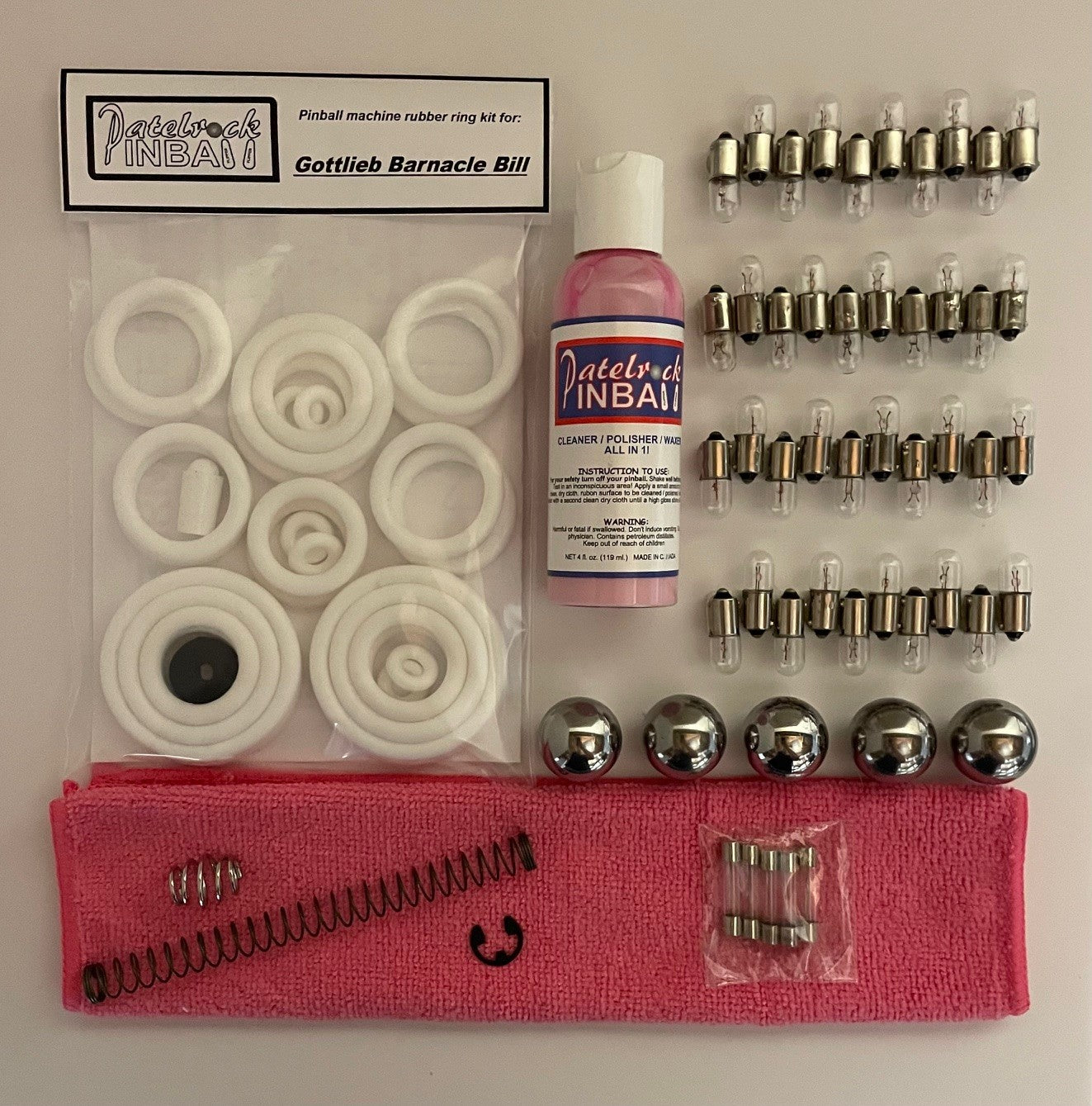 Gottlieb Barnacle Bill Pinball Machine Maintenance Kit