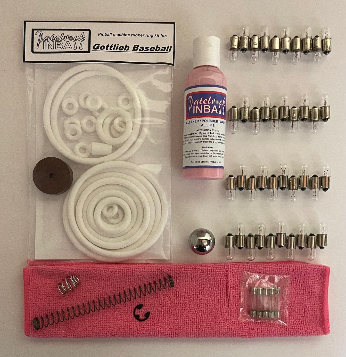 Gottlieb Baseball Pinball Machine Maintenance Kit