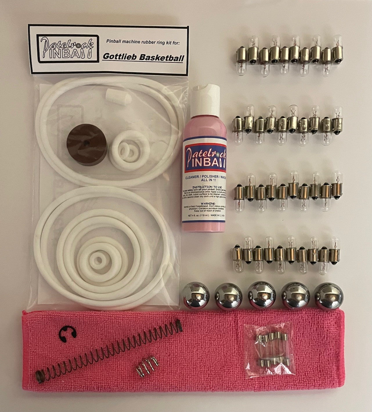 Gottlieb Basketball Pinball Machine Maintenance Kit