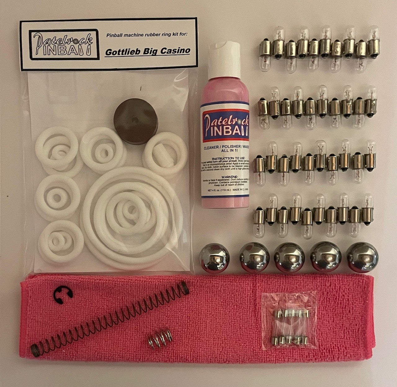 Gottlieb Big Casino Pinball Machine Maintenance Kit