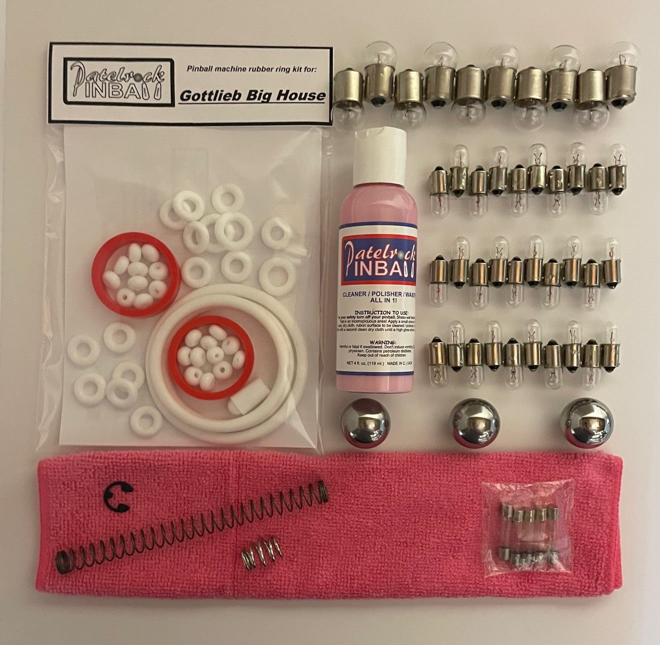 Gottlieb Big House Pinball Machine Maintenance Kit