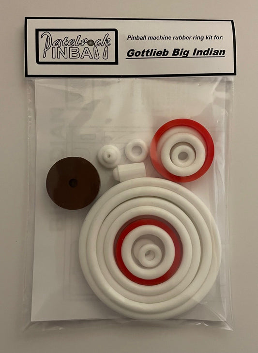 Gottlieb Big Indian Pinball Machine Rubber Ring Kit