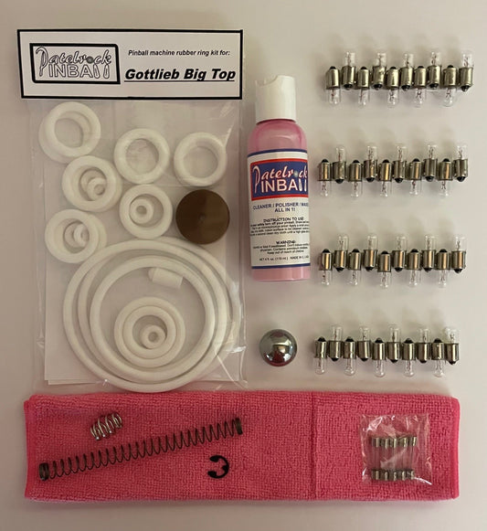 Gottlieb Big Top Pinball Machine Maintenance Kit