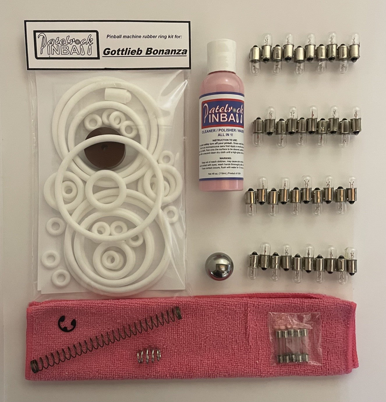 Gottlieb Bonanza Pinball Machine Maintenance Kit
