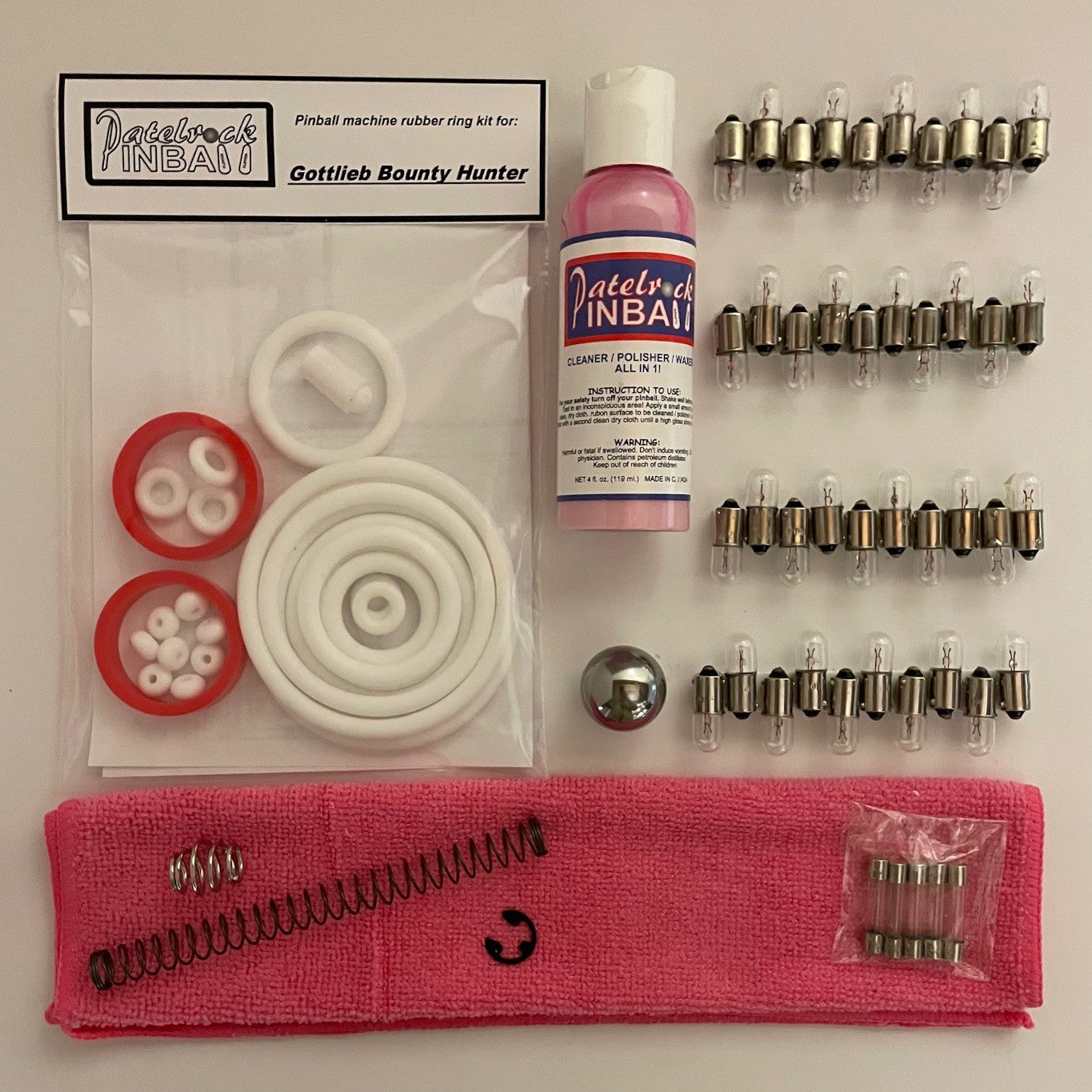 Gottlieb Bounty Hunter Pinball Machine Maintenance Kit