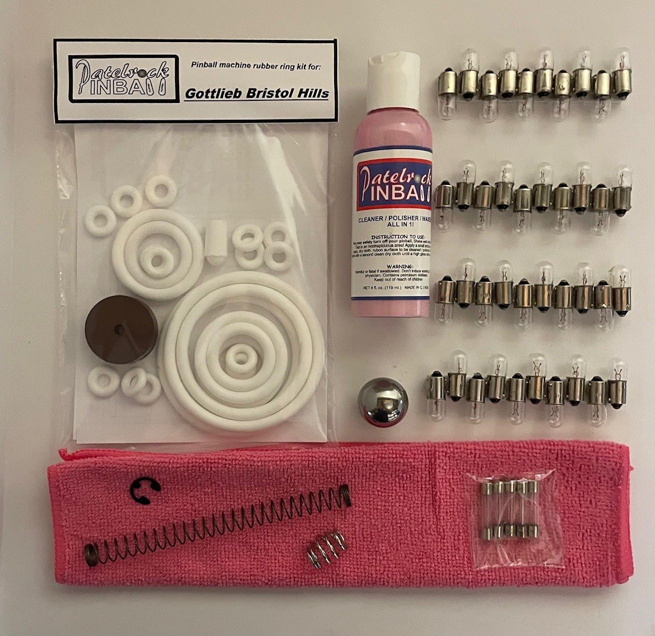 Gottlieb Bristol Hills Pinball Machine Maintenance Kit