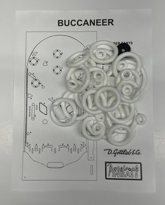 Gottlieb Buccaneer (1948) Pinball Machine Rubber Ring Kit