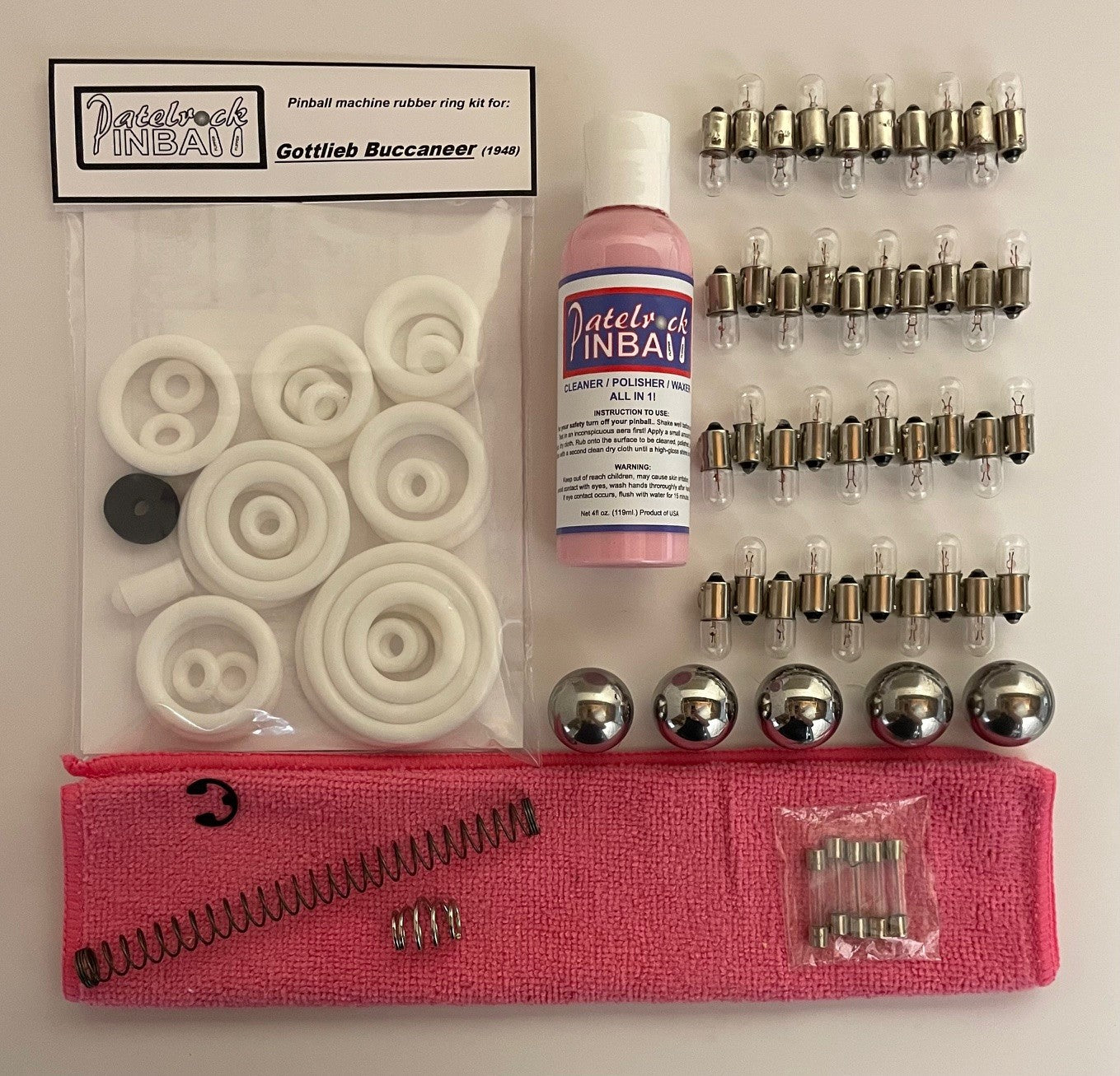 Gottlieb Buccaneer (1948) Pinball Machine Maintenance Kit