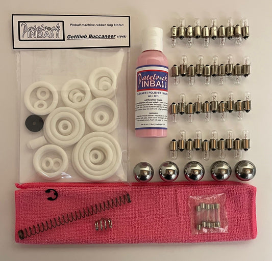 Gottlieb Buccaneer (1948) Pinball Machine Maintenance Kit