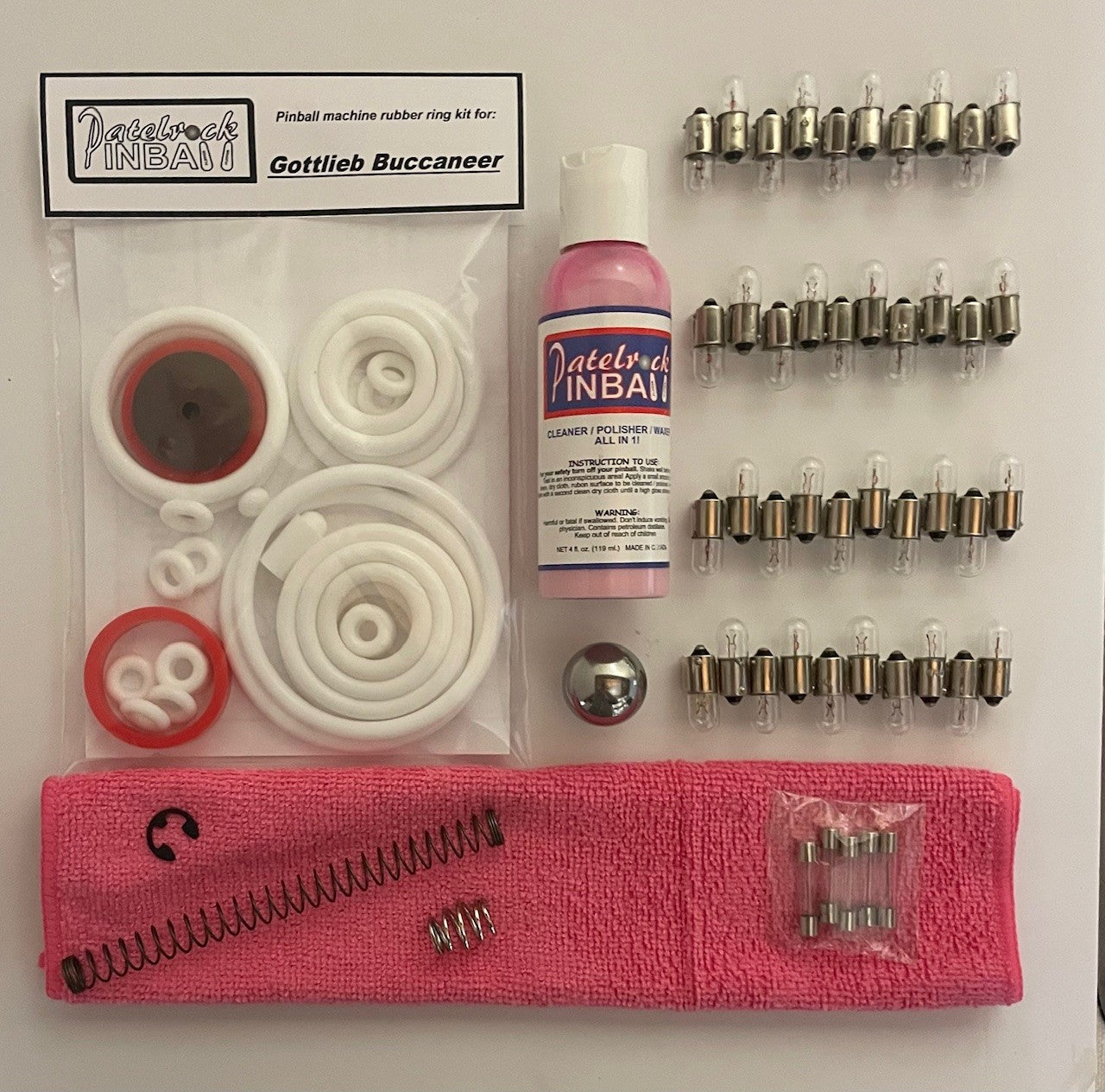 Gottlieb Buccaneer Pinball Machine Maintenance Kit