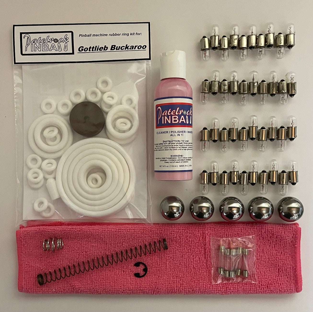 Gottlieb Buckaroo Pinball Machine Maintenance Kit