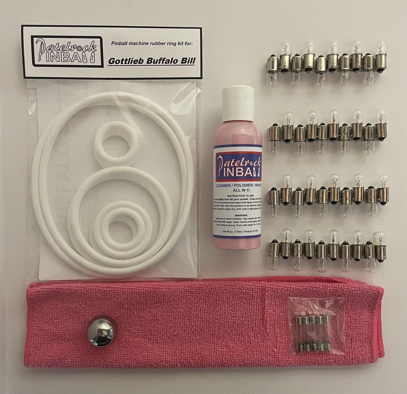 Gottlieb Buffalo Bill Pinball Machine Maintenance Kit