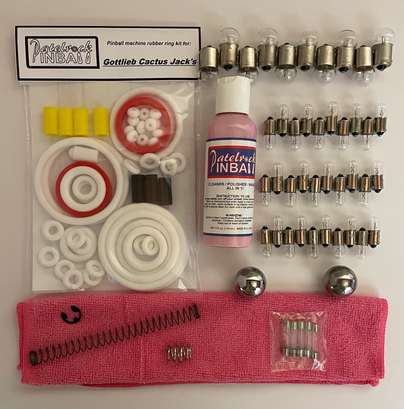 Gottlieb Cactus Jack's Pinball Machine Maintenance Kit