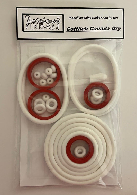 Gottlieb Canada Dry Pinball Machine Rubber Ring Kit
