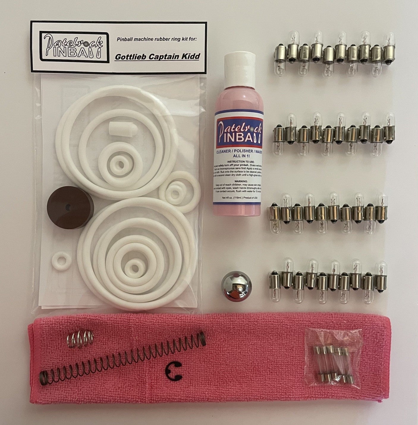 Gottlieb Captain Kidd Pinball Machine Maintenance Kit