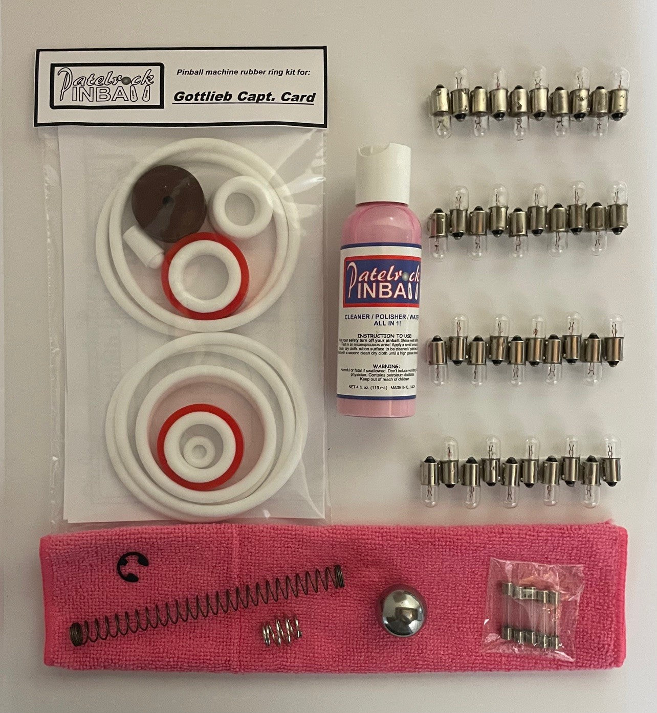 Gottlieb Capt. Card Pinball Machine Maintenance Kit
