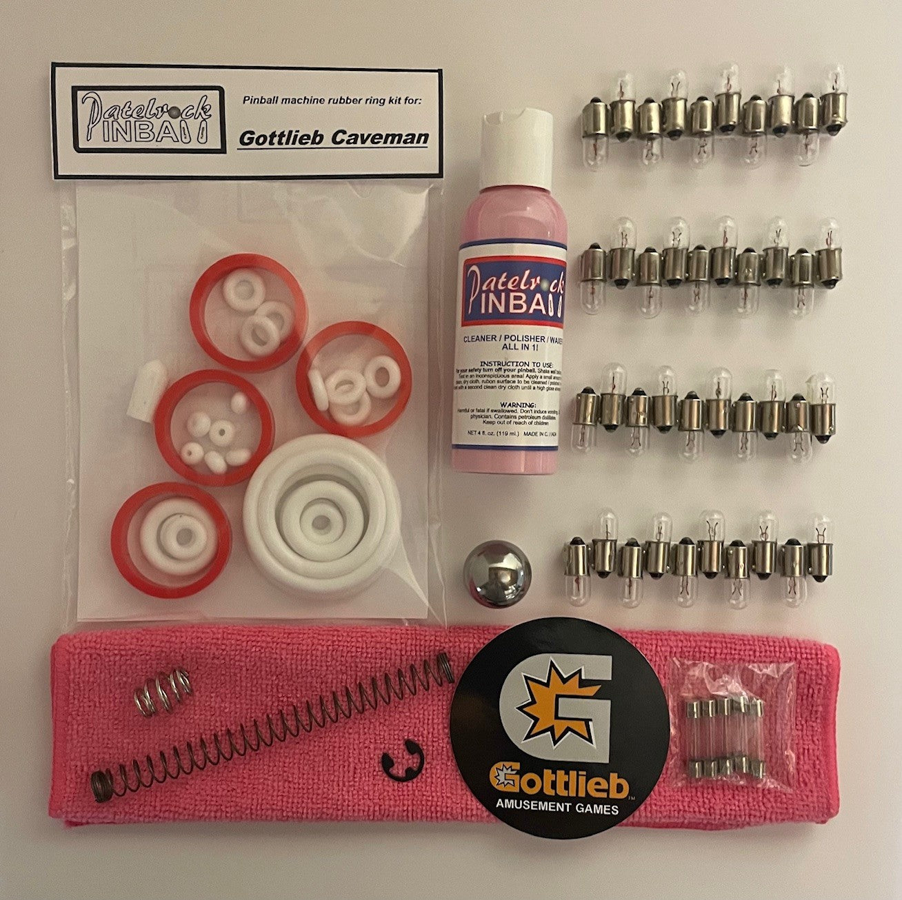 Gottlieb Caveman Pinball Machine Maintenance Kit