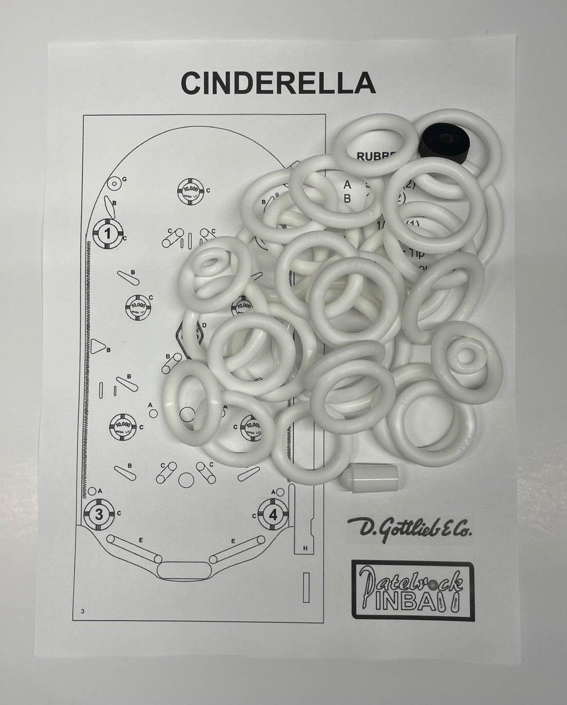 Gottlieb Cinderella Pinball Machine Maintenance Kit