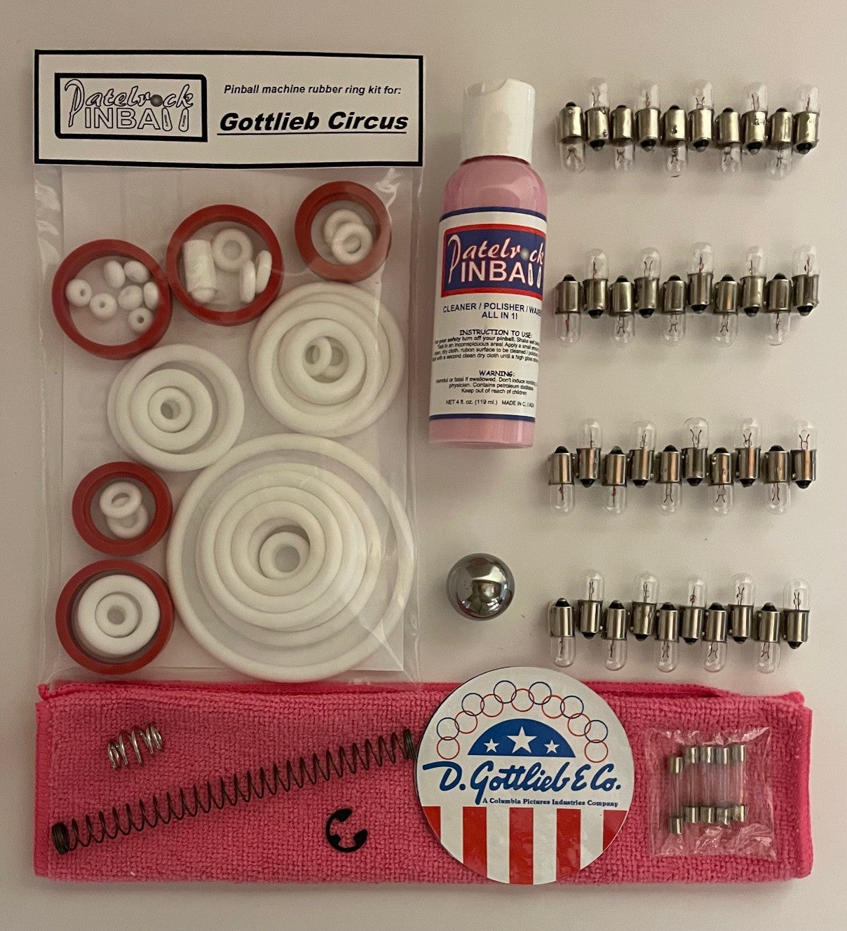 Gottlieb Circus Pinball Machine Maintenance Kit