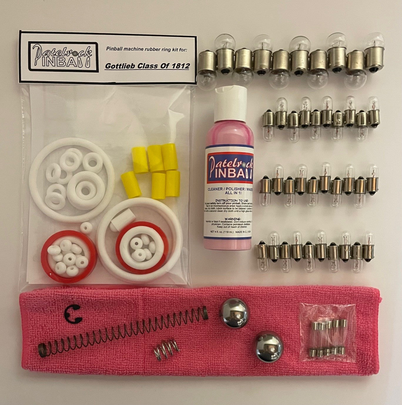 Gottlieb Class of 1812 Pinball Machine Maintenance Kit