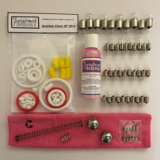 Gottlieb Class of 1812 Pinball Machine Maintenance Kit