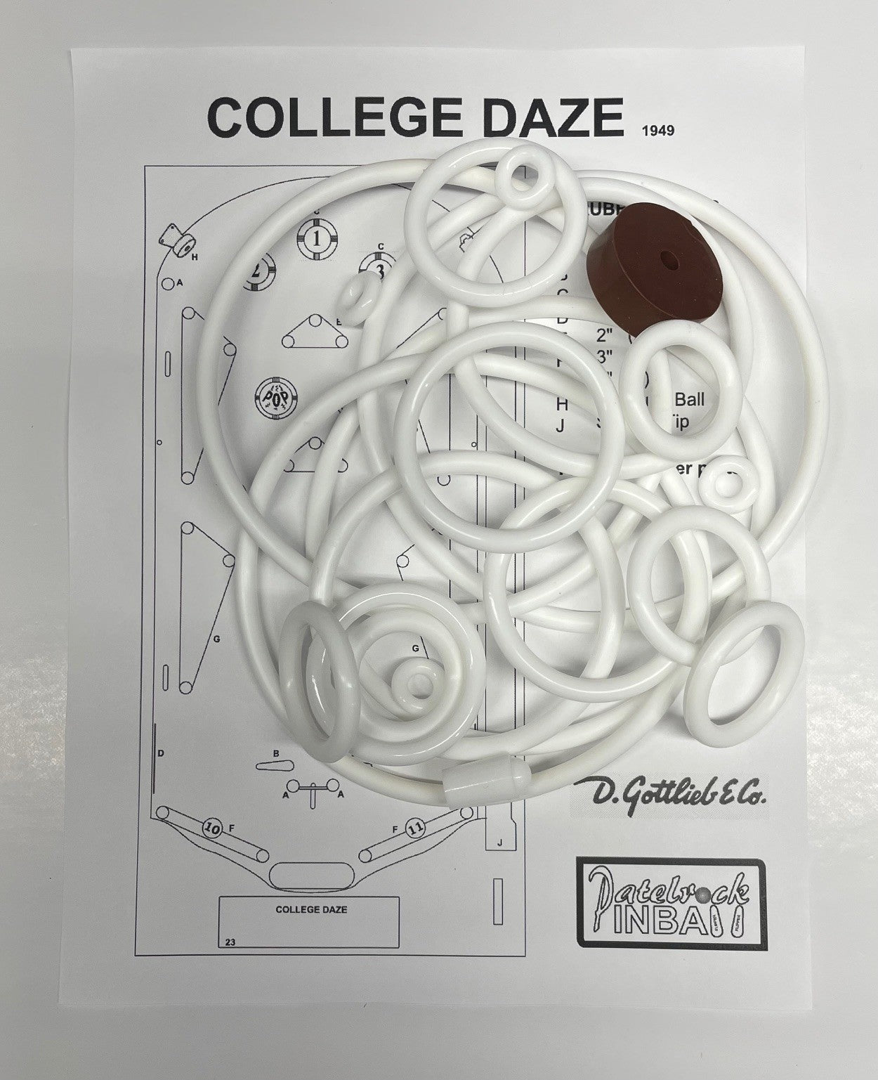 Gottlieb College Daze Pinball Machine Maintenance Kit