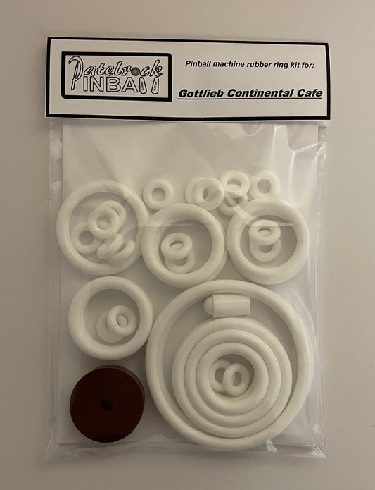 Gottlieb Continental Cafe Pinball Machine Rubber Ring Kit