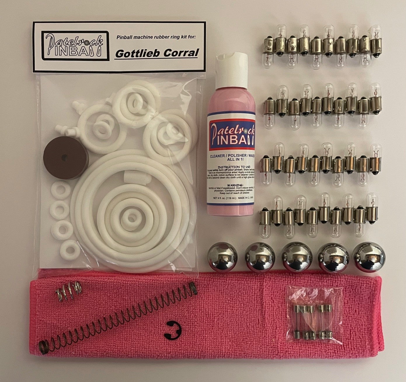Gottlieb Corral Pinball Machine Maintenance Kit