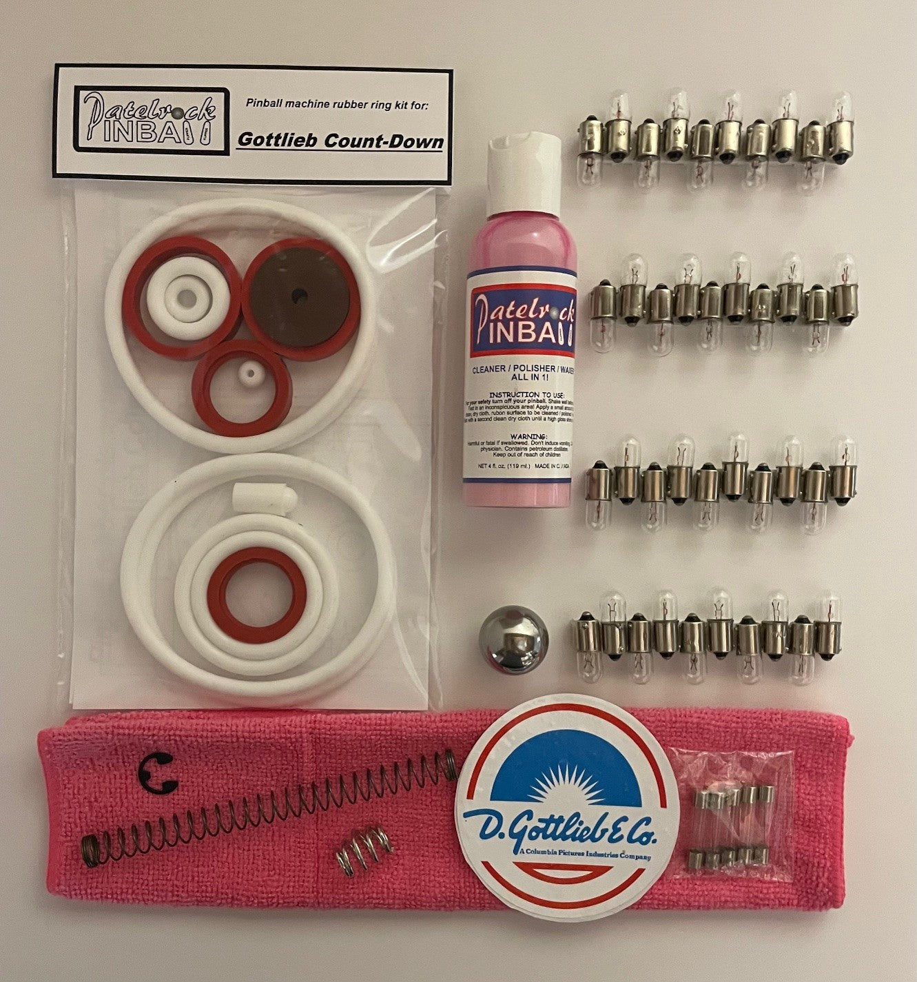Gottlieb Count-Down Pinball Machine Maintenance Kit