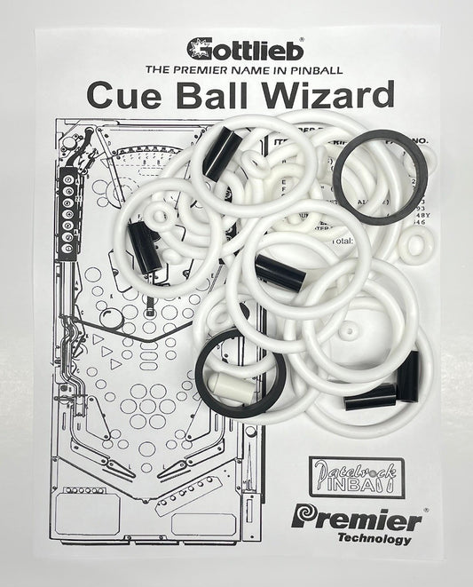 Gottlieb Cue Ball Wizard (with cue / 8 ball) Pinball Machine Maintenance Kit