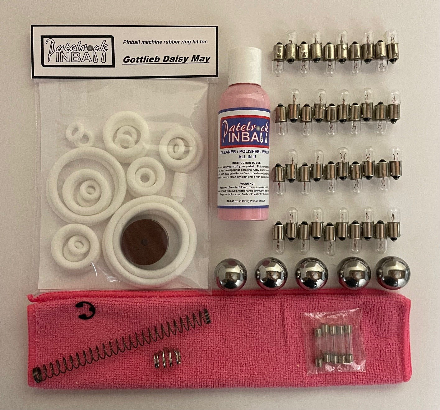 Gottlieb Daisy May Pinball Machine Maintenance Kit