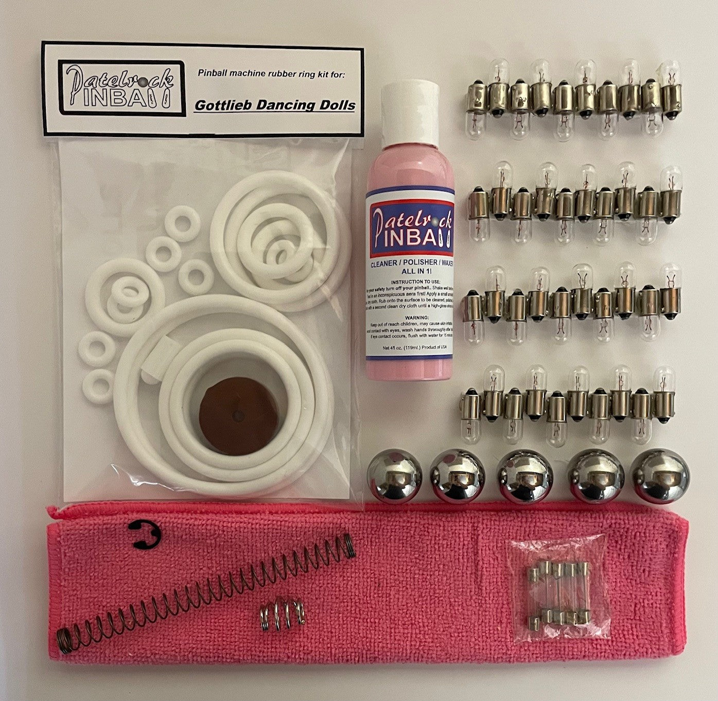 Gottlieb Dancing Dolls Pinball Machine Maintenance Kit